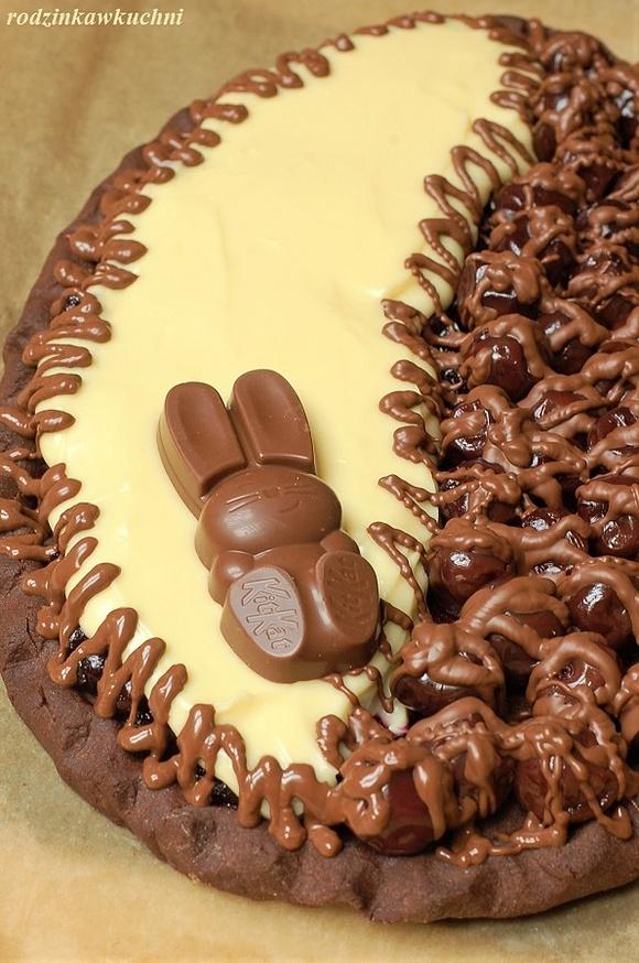 Mazurek z ajerkoniakiem, białą czekoladą i mascarpone