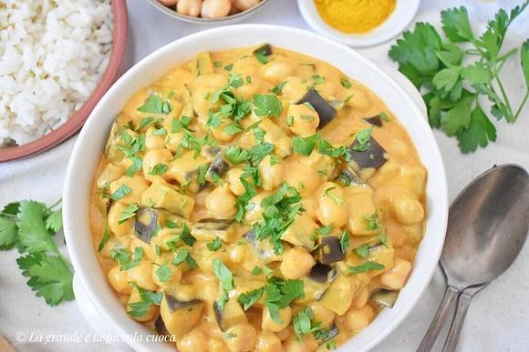 Wegetariańskie curry z bakłażanem