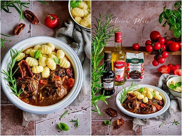 Policzki wieprzowe w pomidorach