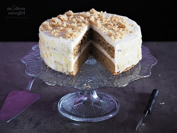 Keto tort makowo-chałwowy paleo low carb