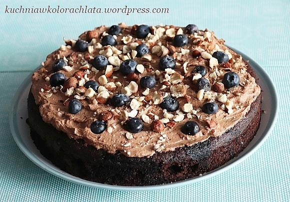 Brownie z kremem czekoladowym i mascarpone