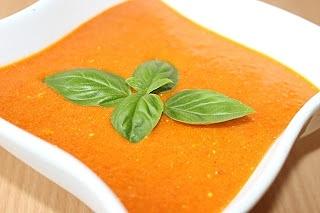 Zupa krem z pieczonej czerwonej papryki
