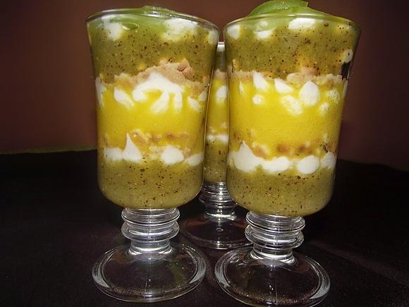 Deser pomarańcza i kiwi