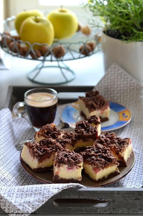 Ciasto śmietanowe z rabarbarem