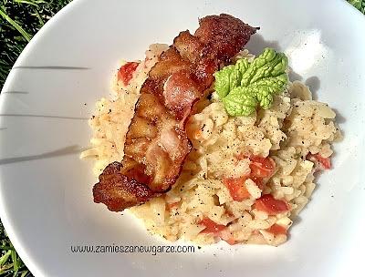 Domowe risotto z papryką i kalafiorem