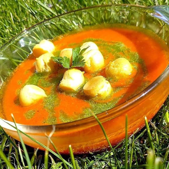 Zupa krem z pieczonej papryki