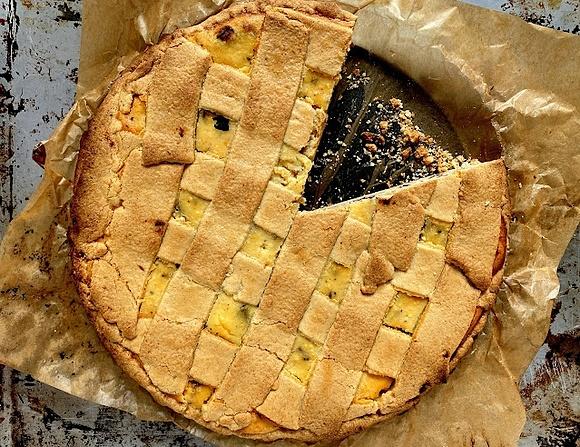 Crostata z ricottą i czekoladą - włoska tarta