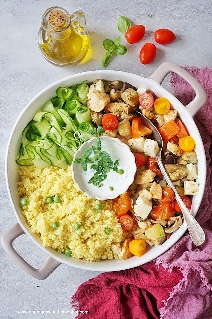 Grillowane warzywa z kuskusem