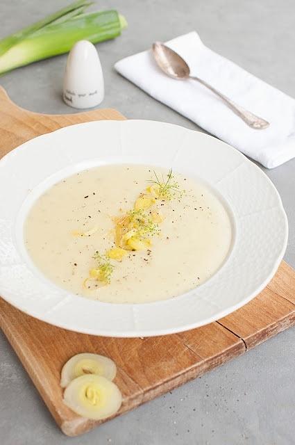 Vichyssoise - chłodna zupa z pora i ziemniaków na upał