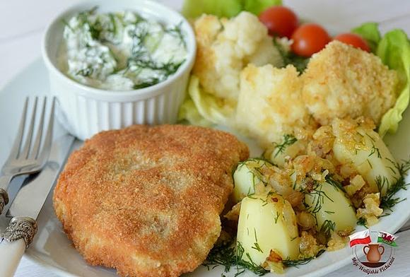 Kotlet szwajcarski z serem i szynką