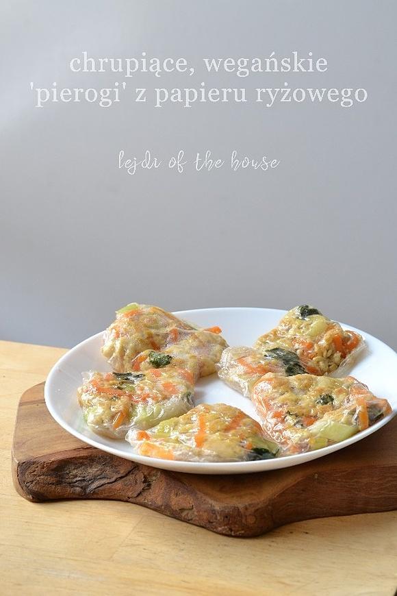 Wegańskie pierogi z papieru ryżowego