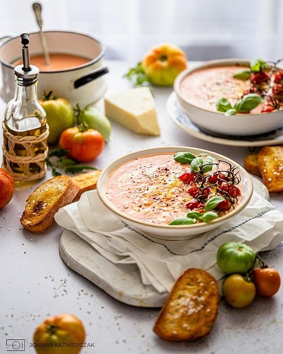 Krem z pomidorów i mascarpone