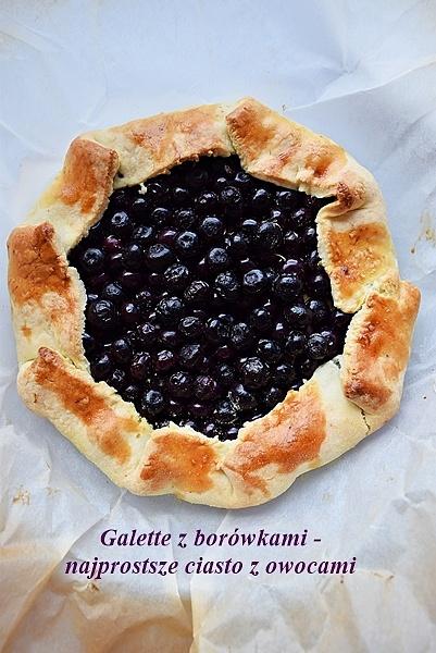Rustykalna tarta z borówkami