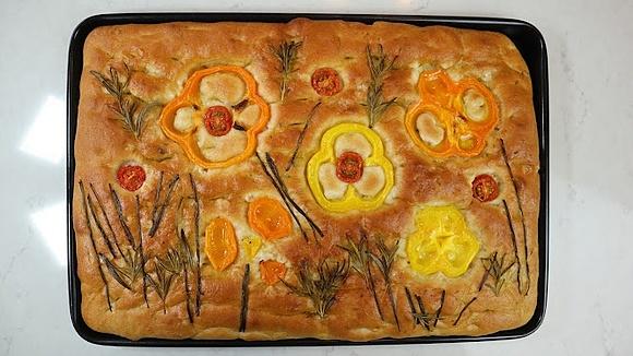 Kwitnąca focaccia