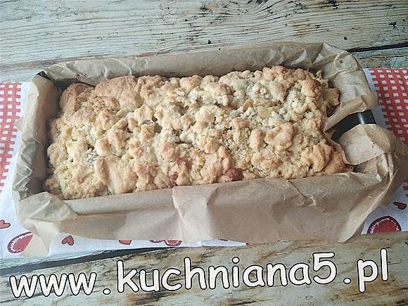 Ciasto z owocami z kompotu bez miksera