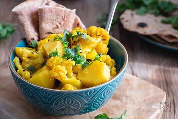 Aloo gobi – kalafior z ziemniakami po indyjsku