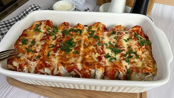 Tortille zapiekane po meksykańsku