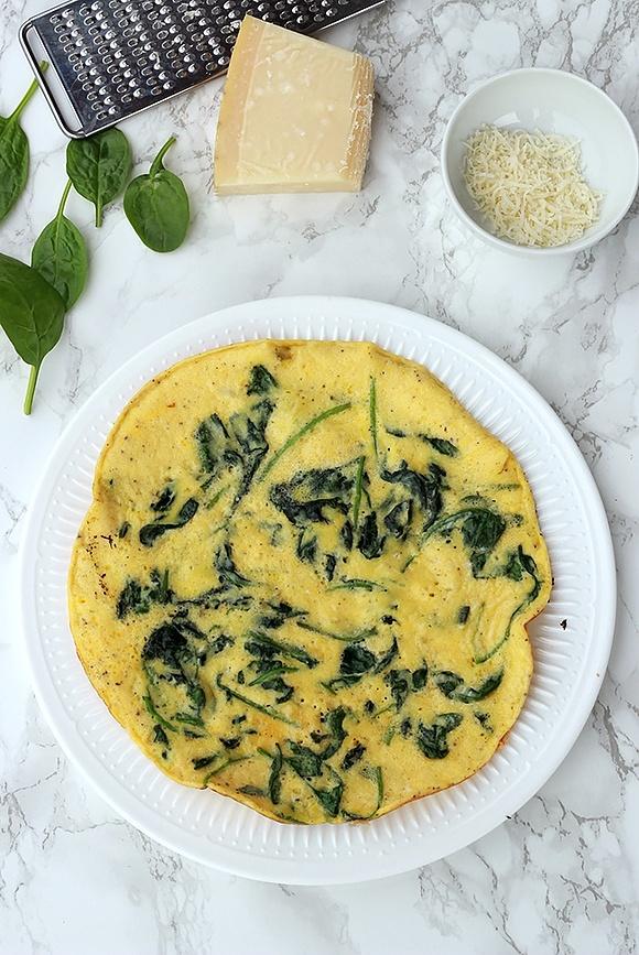 Omlet ze szpinakiem