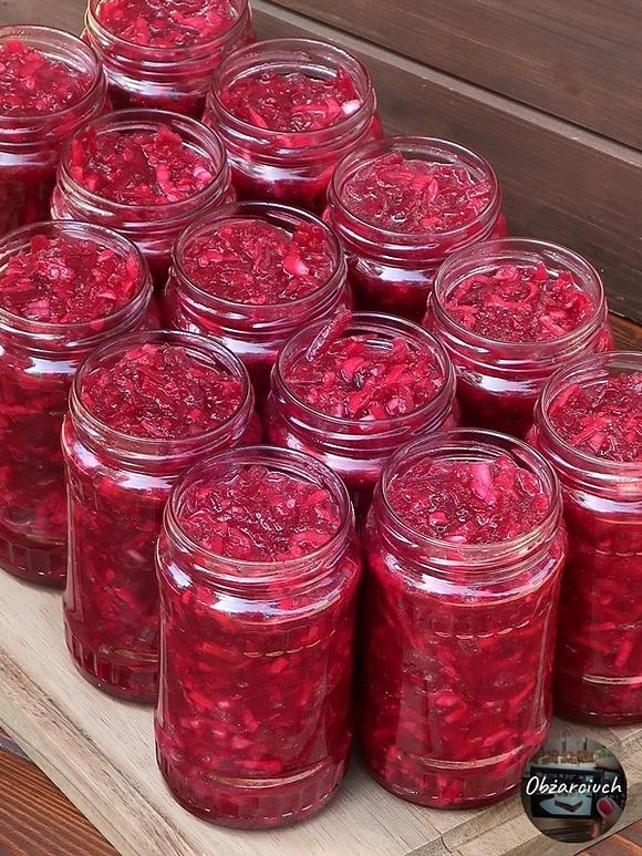 Buraczki z cukinią - ulubione przetwory na zimę