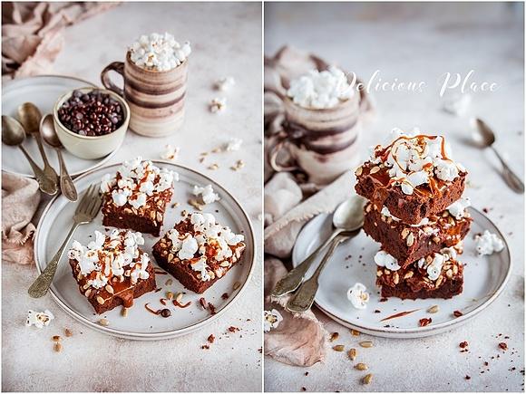 Brownie z solonym karmelem