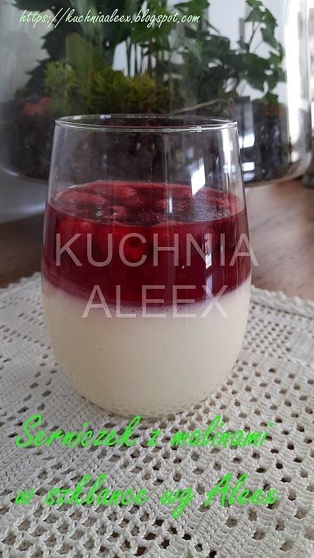 Serniczek z malinami w szklance według Aleex
