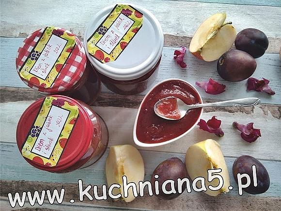 Dżem z jabłek i śliwek