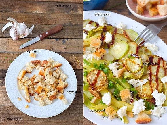 Sałatka z cukinią inspirowana Ottolenghi