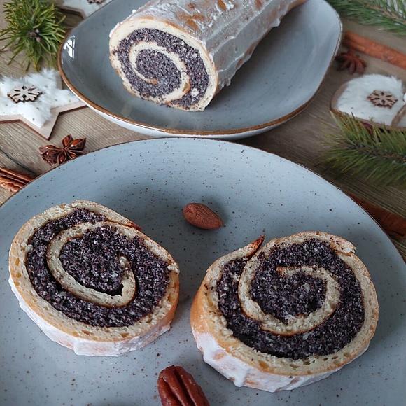 Keto makowiec zawijany bez glutenu i cukru