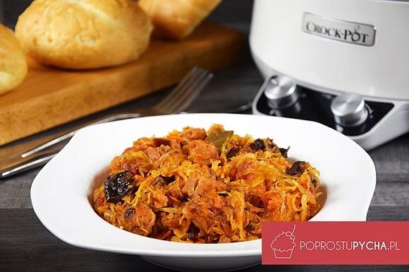 Bigos z suszoną śliwką w wolnowarze Crock-Pot