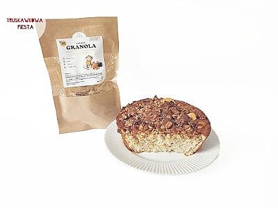 Ciasto bananowo-dyniowe z granolą OhHoney