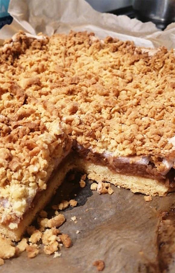 Szarlotka z kisielem - szybkie ciasto na popołudnie