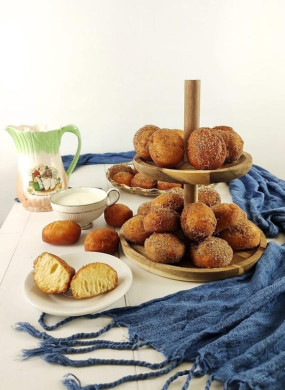 Pączki na kęsy kokosowo waniliowe