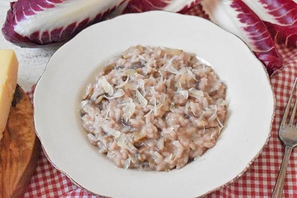 Risotto z cykorią radicchio