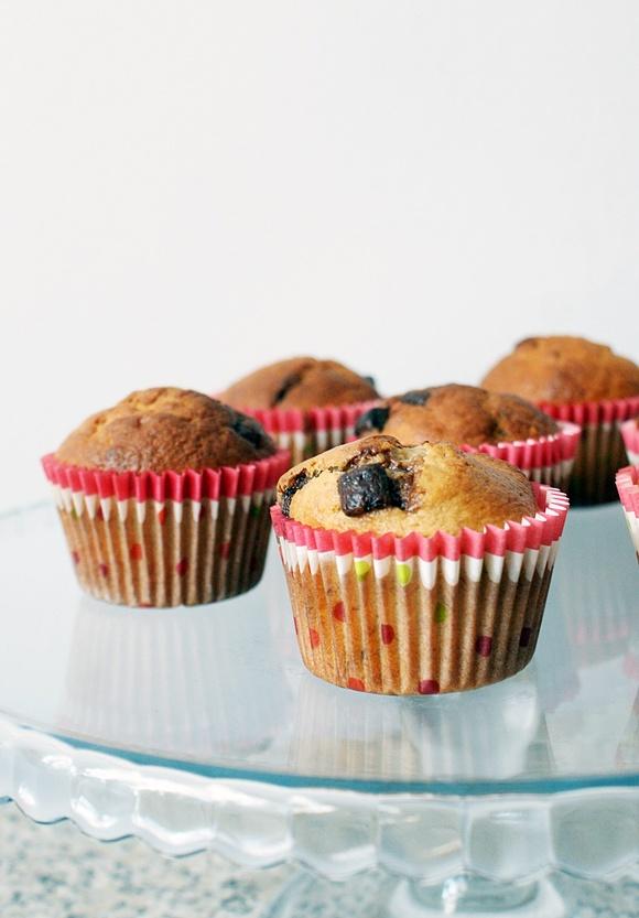 Muffinki bananowe z czekoladą