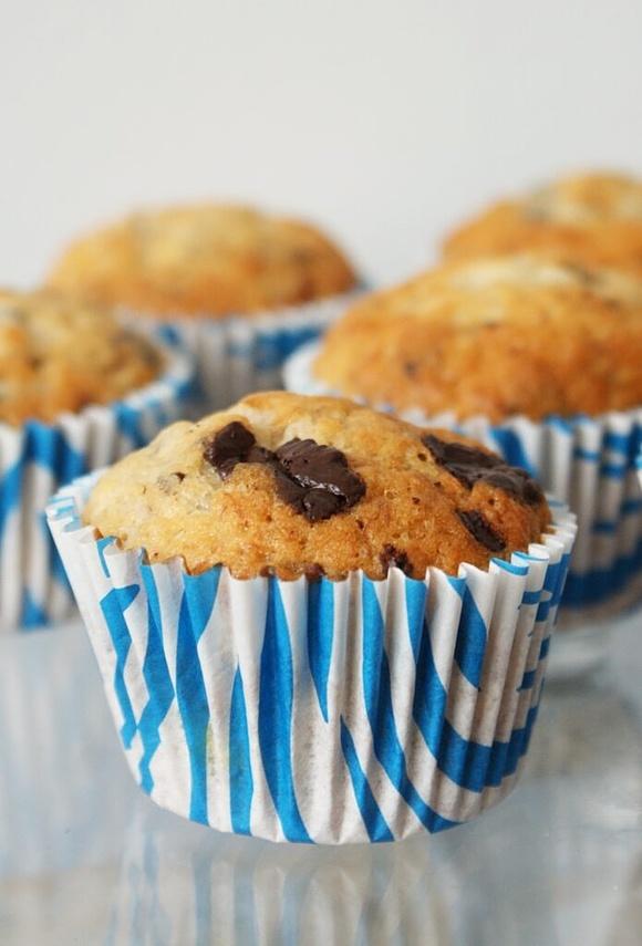 Wegańskie muffinki bananowe