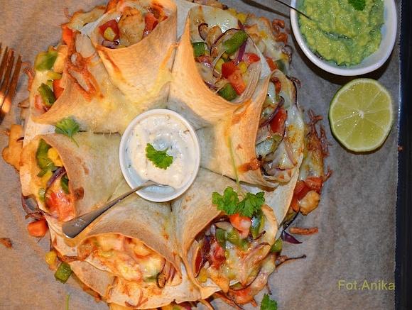 Quesadilla z kurczakiem z piekarnika
