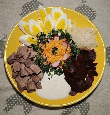 Sałatka uzbecka z ozorkiem