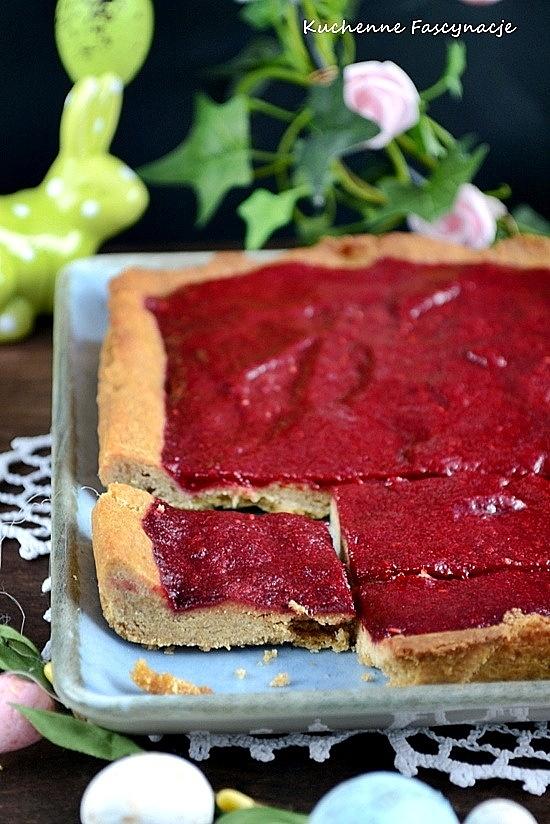 Mazurek malinowy w zdrowej wersji