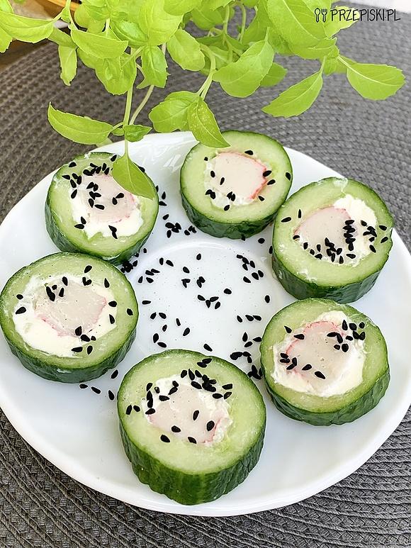 Ogórkowe sushi - szybka i smaczna przekąska
