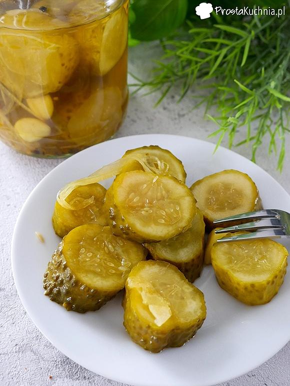 Ogórki w miodowej zalewie