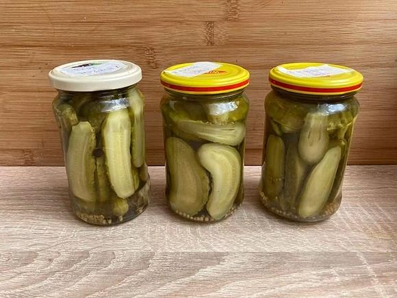 Ogórki w miodowej zalewie