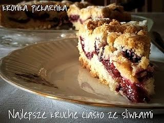 Najlepsze kruche ciasto ze śliwkami