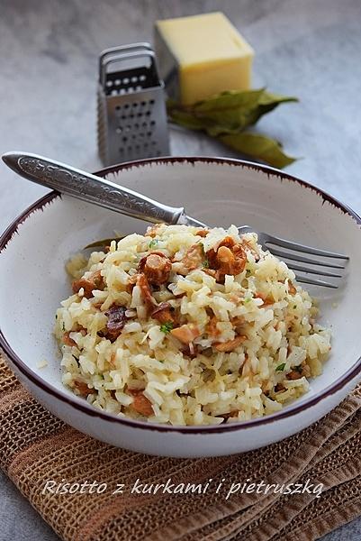 Łatwe risotto z kurkami