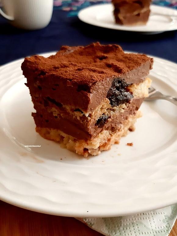 Ciasto pijana śliwka bez pieczenia