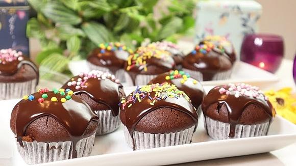 Korzenne muffinki z powidłami