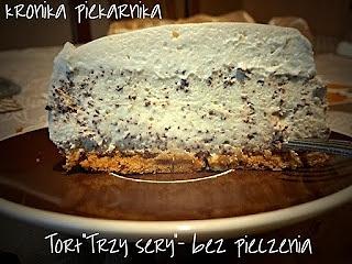 Tort trzy sery bez pieczenia