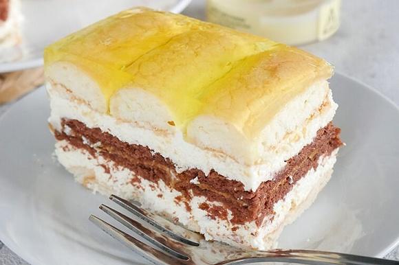 Ciasto krówkowe z galaretką
