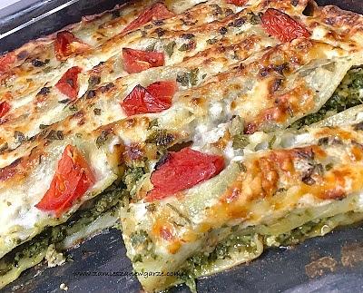 Cannelloni z mięsem mielonym i szpinakiem