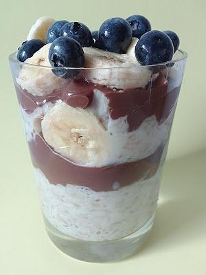 Owsianka z puddingiem proteinowym