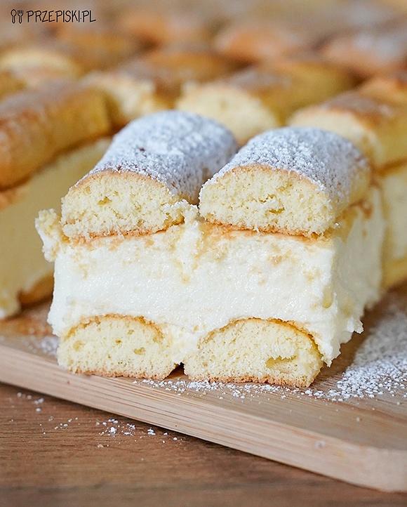 Napoleonka na biszkoptach bez pieczenia